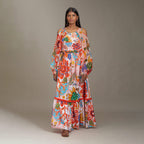 Reagan Tiered Sundress White Forest Wonderland