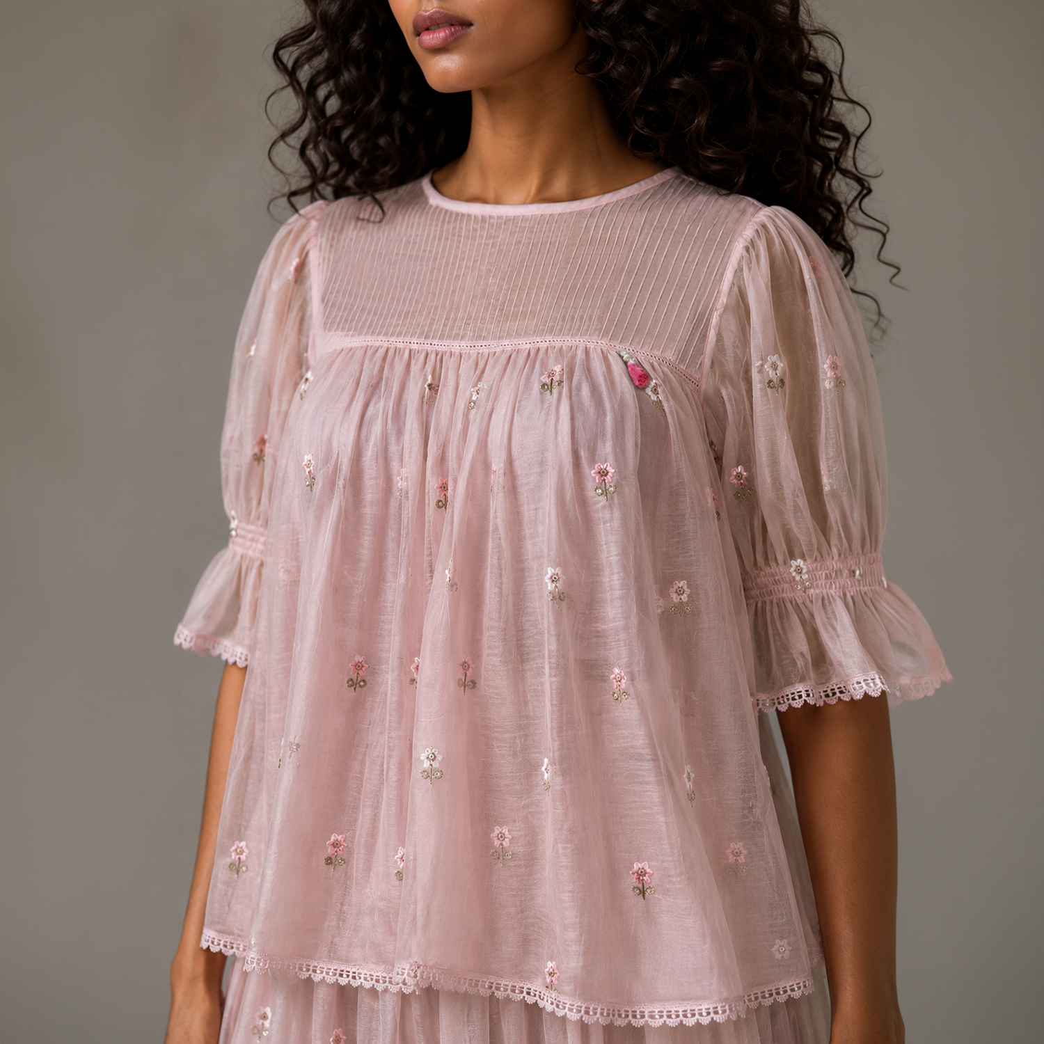 Petal Peplum Top
