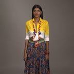 Rose Circular Skirt Shibori Multicolor