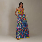 Savannah Bustier Spaghetti Dress Flying Bird