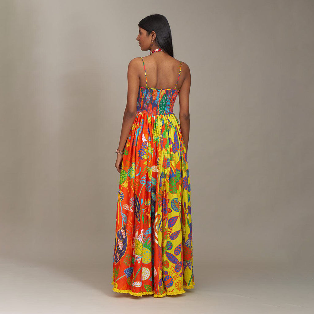Willow Corset Spaghetti Dress Forest Wonderland