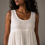 Juliana Long Embroidered Empire Dress