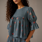 Autumn Peplum Top